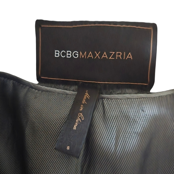 BCBGMaxAzria Womens Black and Gray Bomber Jacket - Picture 10 of 10